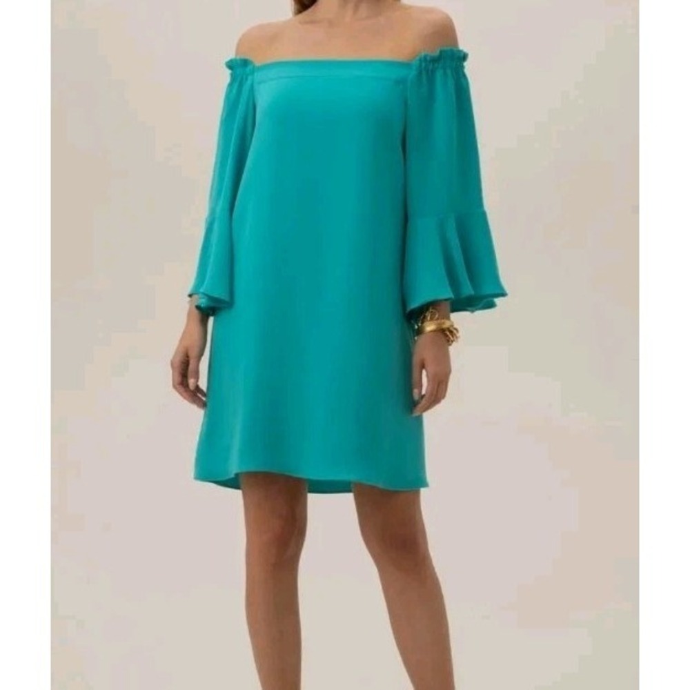 Trina Turk Knox‎ Dress Medium Turquoise (US Women's 8-10)